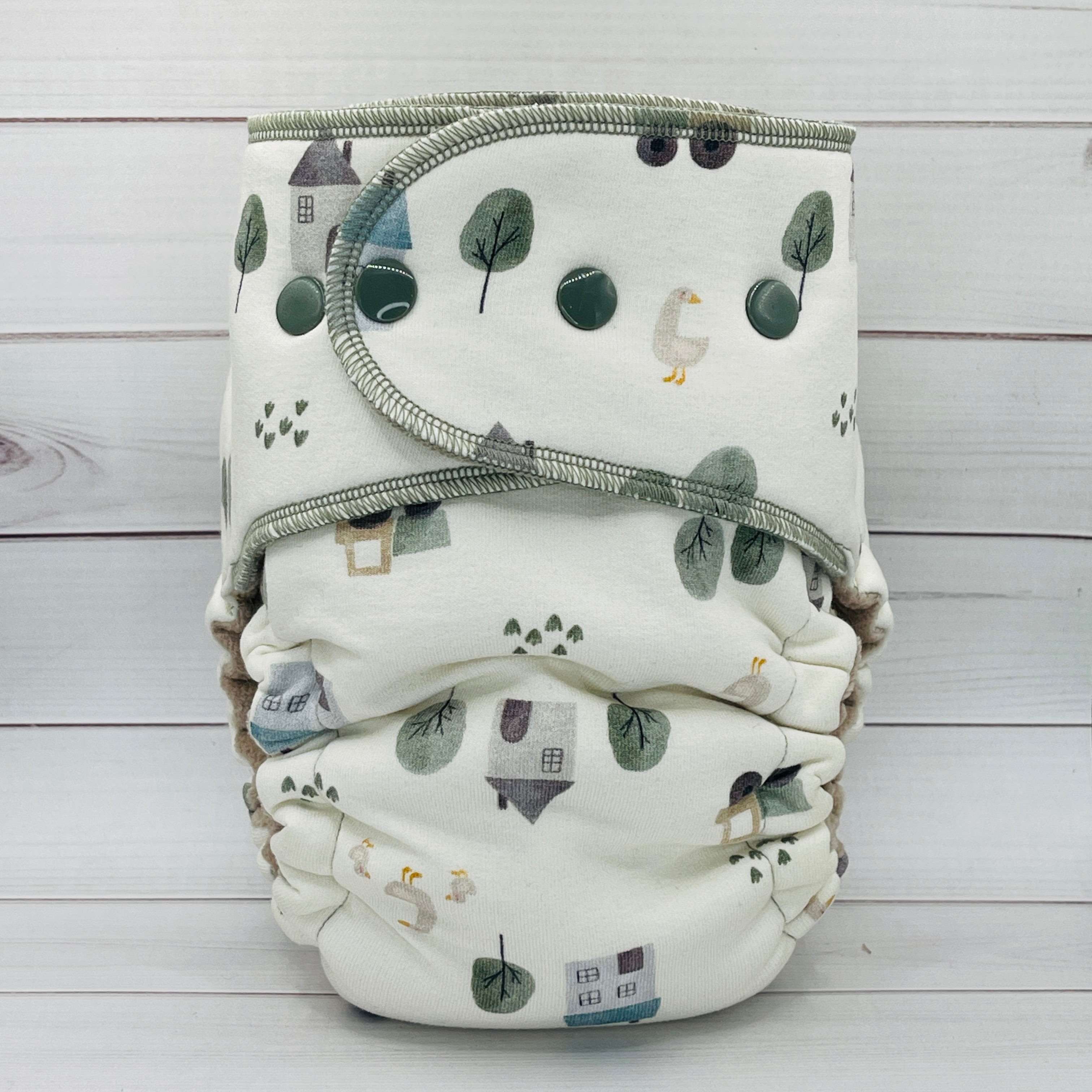 Toddler Hybrid Cloth Diaper (20-60lbs) - Quiet Cottage by Lilly & Frank 