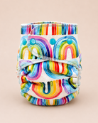 Toddler Fitted Cloth Diaper (20-60lbs) - Rainbows by Lilly & Frank 