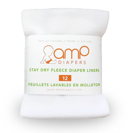 Amp Diaper Liner 1 Dozen Amp Stay Fleece Diaper Liners