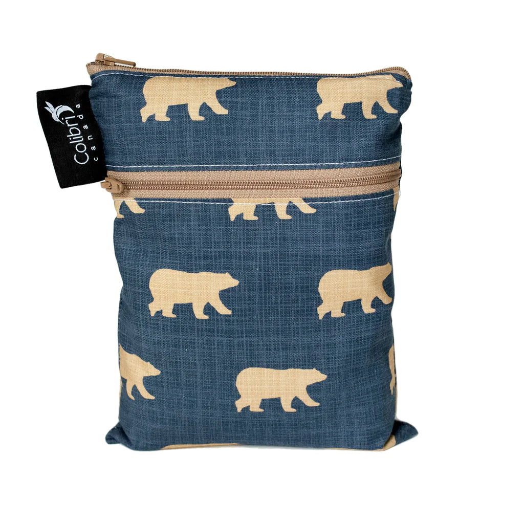 Colibri Wet Bag Bears Colibri Mini Double Duty Wet Bag