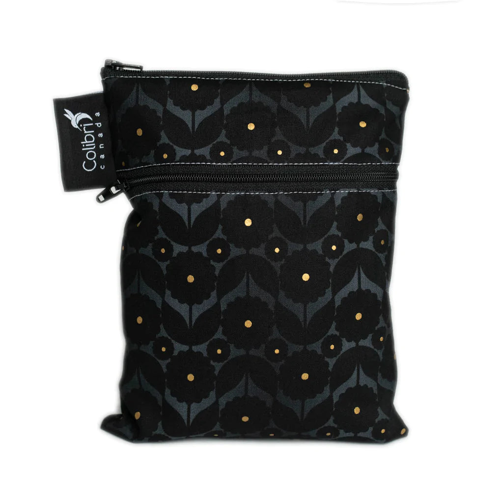 Colibri Wet Bag Midnight Flower Colibri Mini Double Duty Wet Bag