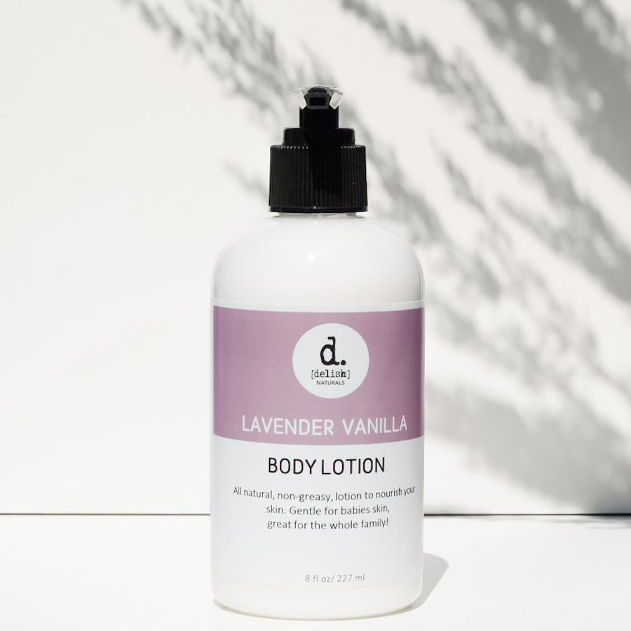Delish Naturals Body Lotion Lavender Vanilla Delish Naturals Baby & Body Lotion