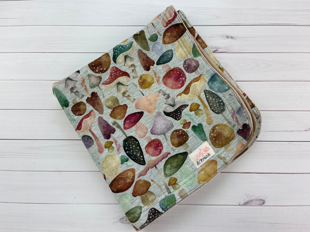 Lilly & Frank Accessories Mushroom Salad / Oak Lovey Blanket Accessory
