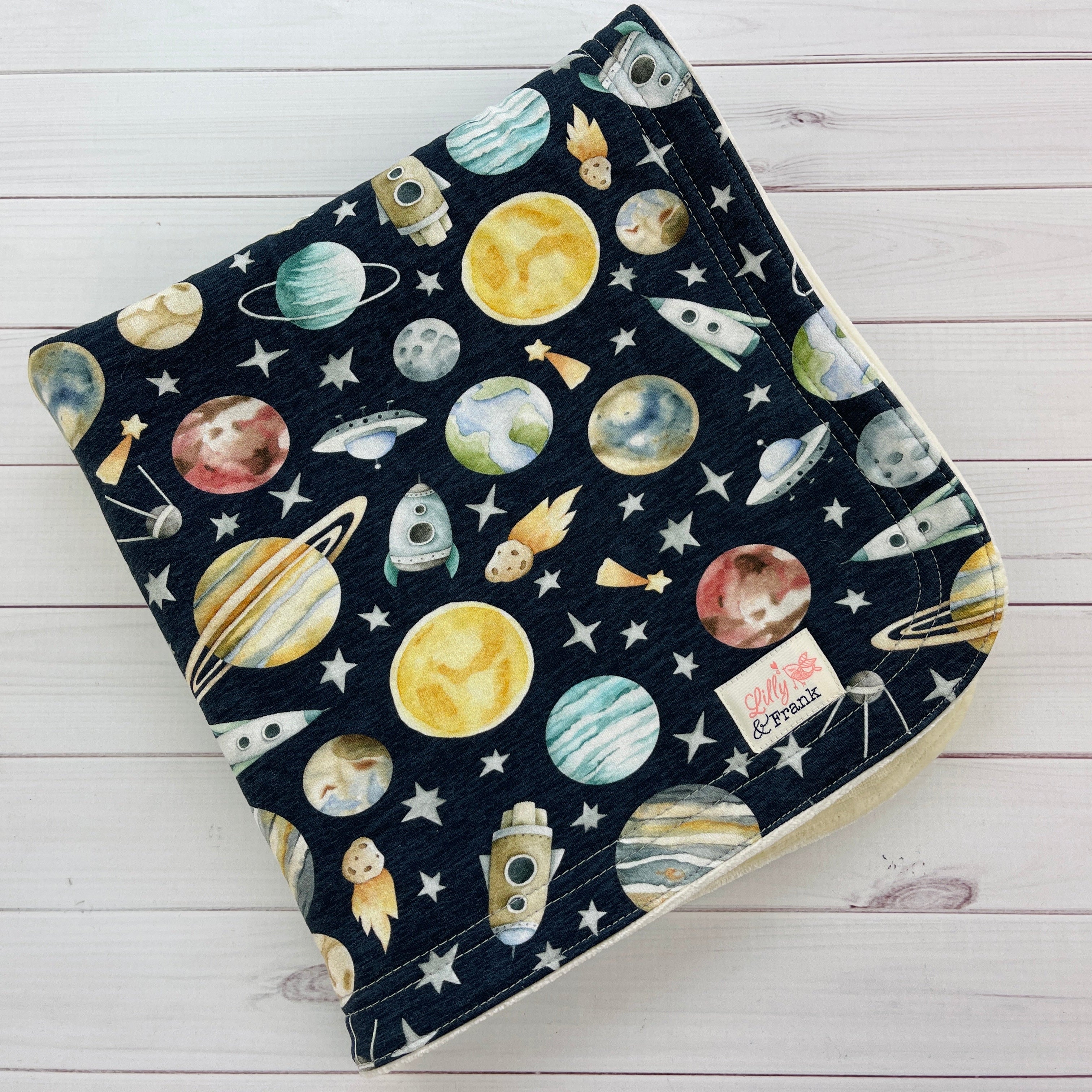 Lilly & Frank Accessories Space Travel / OBV Lovey Blanket Accessory
