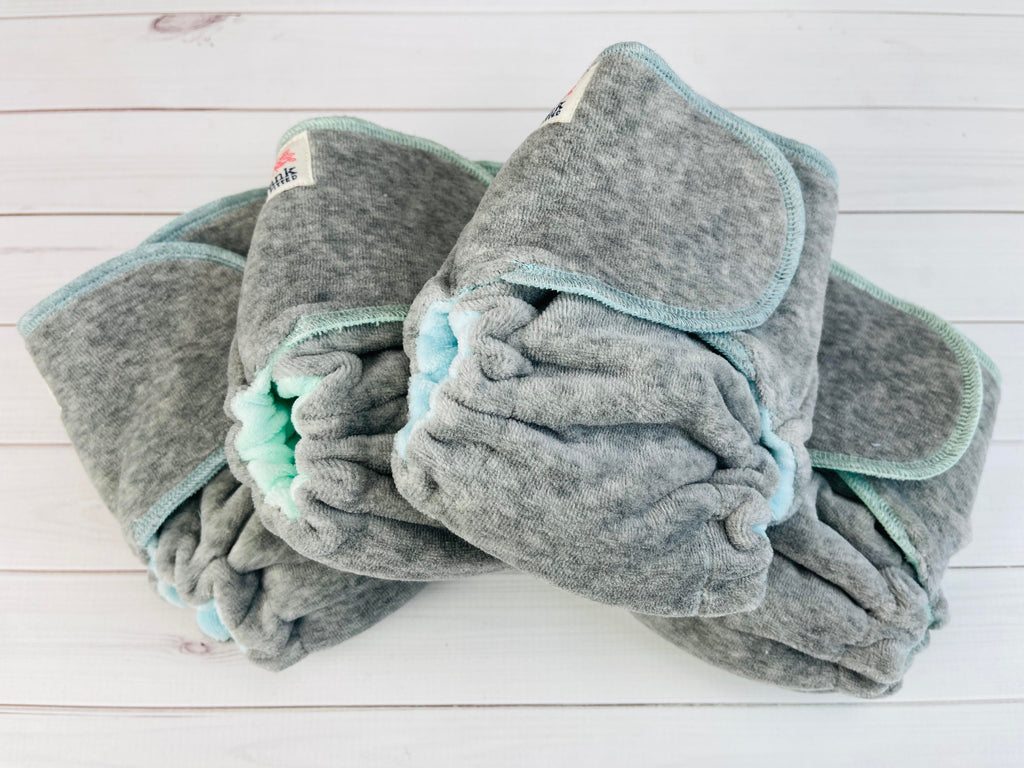 Lilly & Frank cloth diaper Araminta Velour Snapless