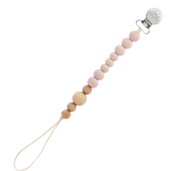 Lilly & Frank Lou Lou Colour Block Wood & Silicone Pacifier Clips