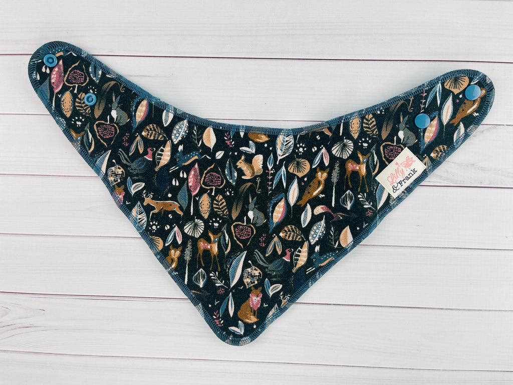 Lilly & Frank Nature / Serged / River Reversible Bibs
