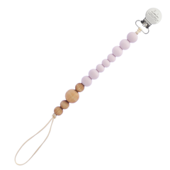 Lilly & Frank Wisteria Lou Lou Colour Block Wood & Silicone Pacifier Clips