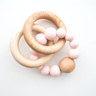 Lou Lou Lollipop Baby Teether Pink Quartz Lou Lou Ina Wood + Silicone Teether