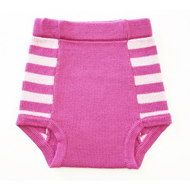 Sloomb wool diaper cover Size 1 Orchid Stripe Sloomb Washable Double Layer Underwoolies