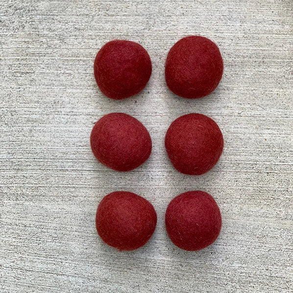 Sloomb wool dryer balls Cranberry / Sate (red & blue) Sloomb Wool Dryer Balls
