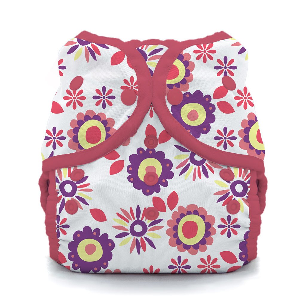 Thirsties Diaper Cover Alice Bright Thirsties Duo Wrap ~ Size One Snap